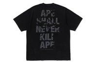 APE HEAD HEAVY WASHED RELAXED FIT TEE