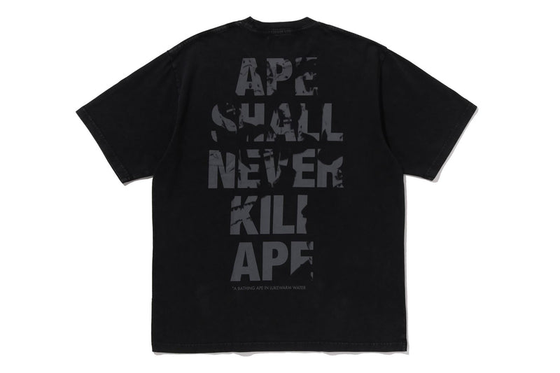 APE HEAD HEAVY WASHED RELAXED FIT TEE