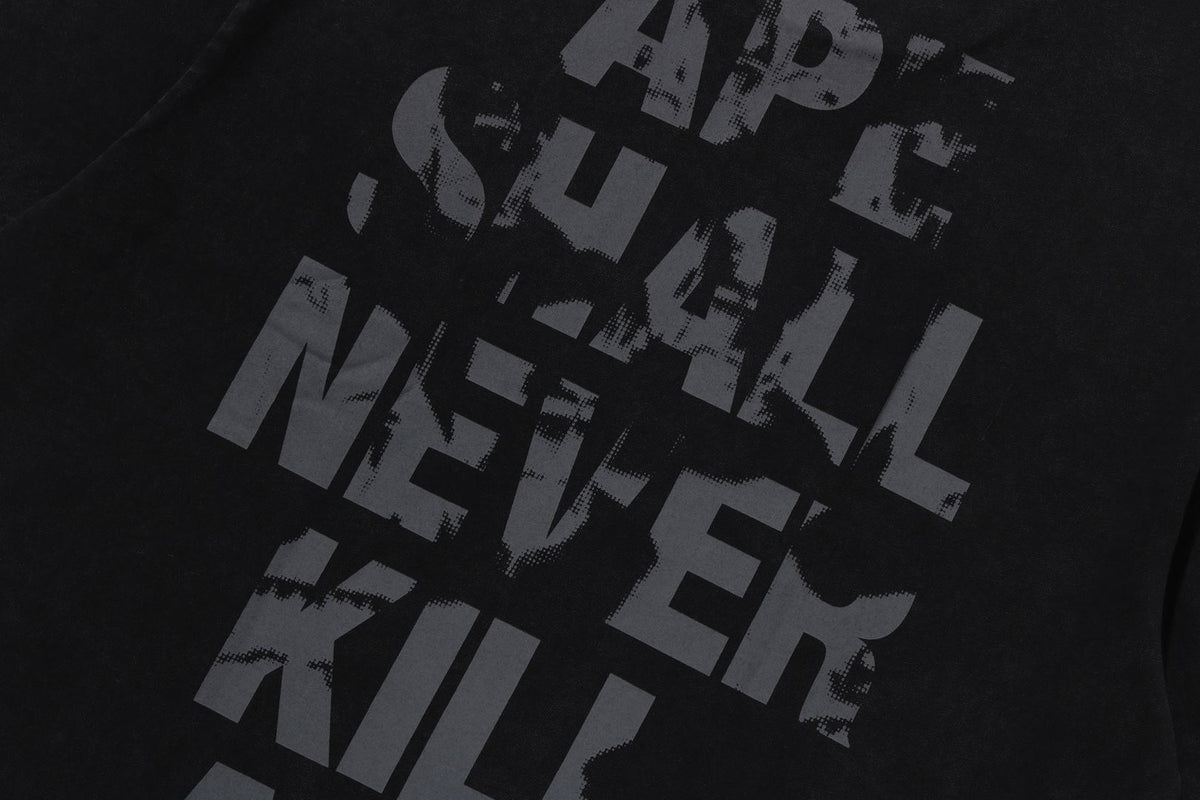 APE HEAD HEAVY WASHED RELAXED FIT TEE