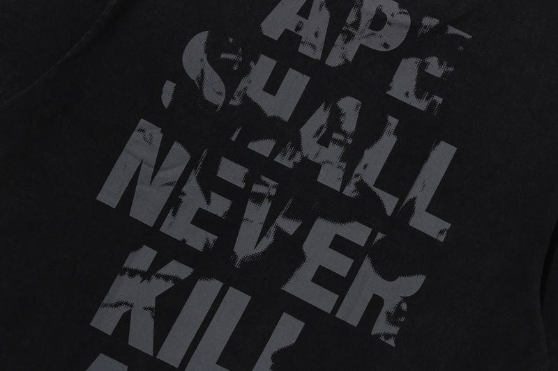 APE HEAD HEAVY WASHED RELAXED FIT TEE