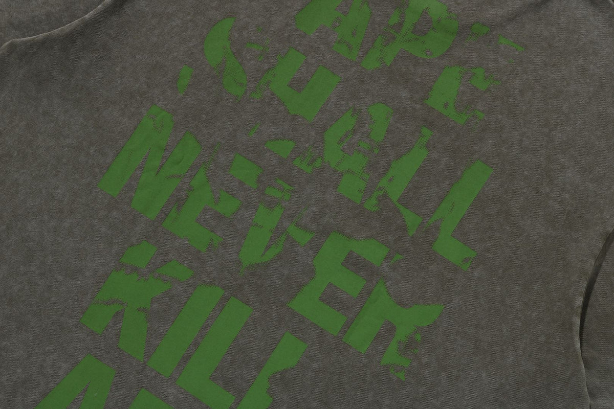 APE HEAD HEAVY WASHED RELAXED FIT TEE