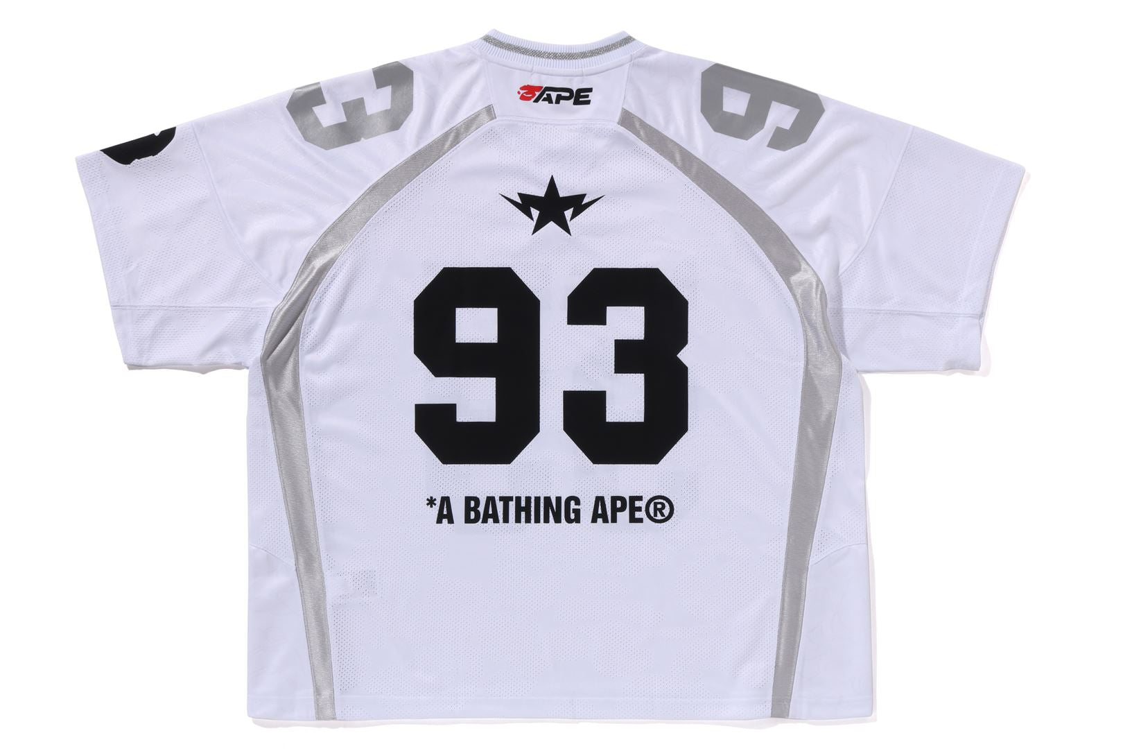 A BATHING APE® Line Camo Jacquard Relaxed Fit Football Jersey