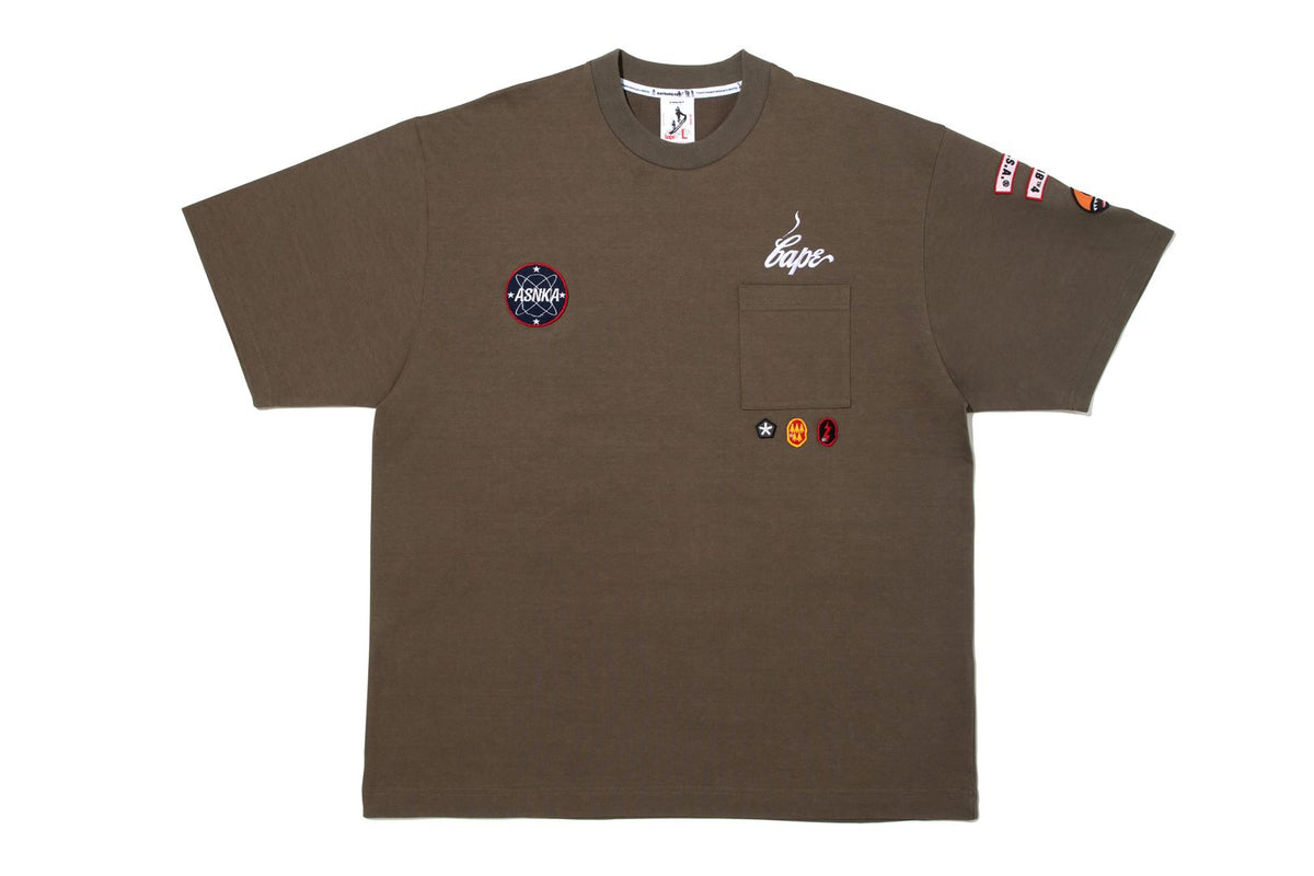 BAPE X KAZUKI KURAISHI MUTI PATCH MILITARY TEE