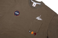 BAPE X KAZUKI KURAISHI MUTI PATCH MILITARY TEE