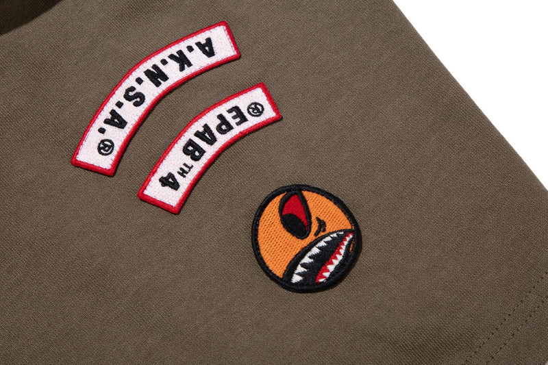 BAPE X KAZUKI KURAISHI MUTI PATCH MILITARY TEE