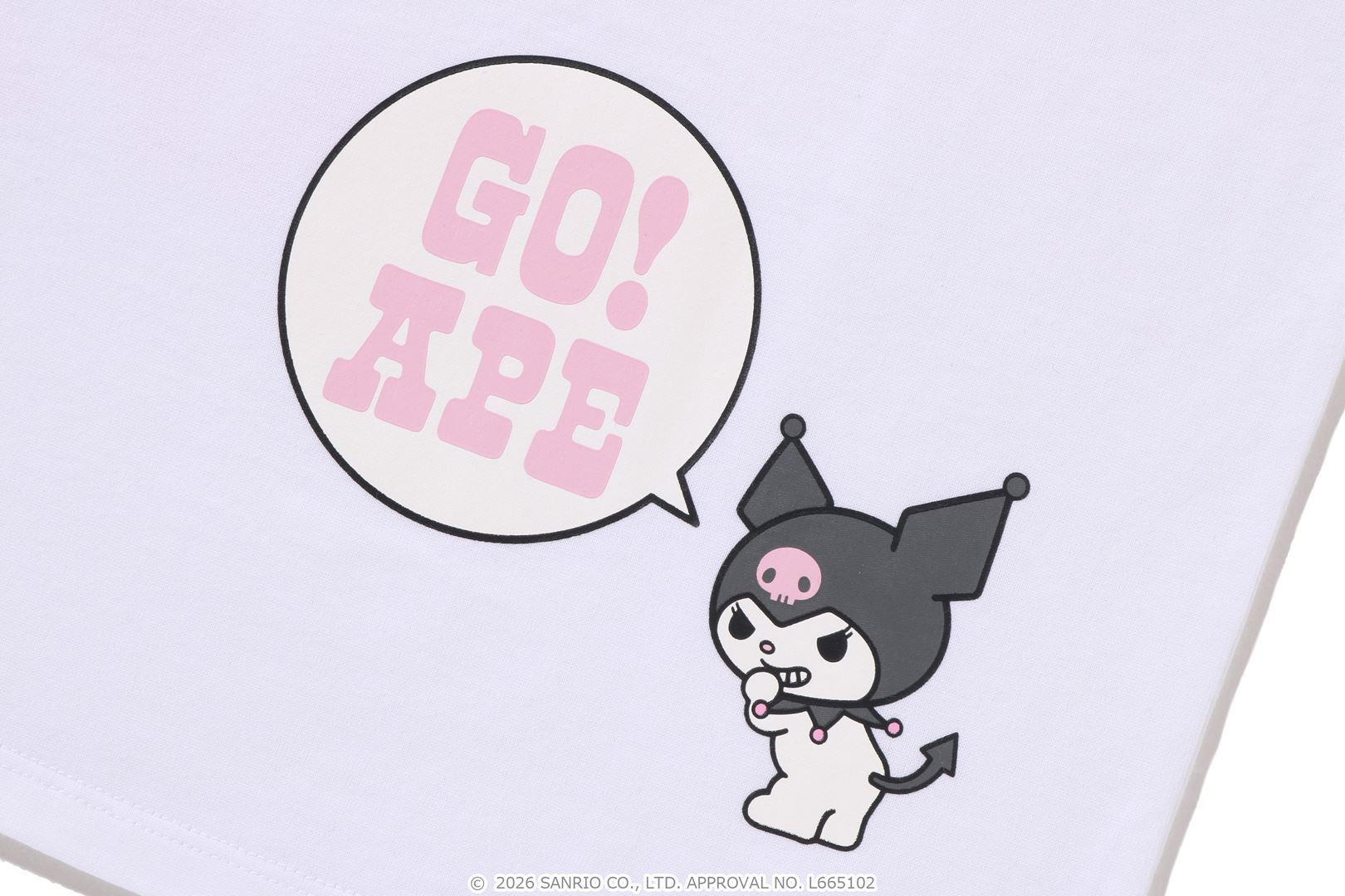 A BATHING APE® BAPE X Kuromi College Mini Tee | Bape official