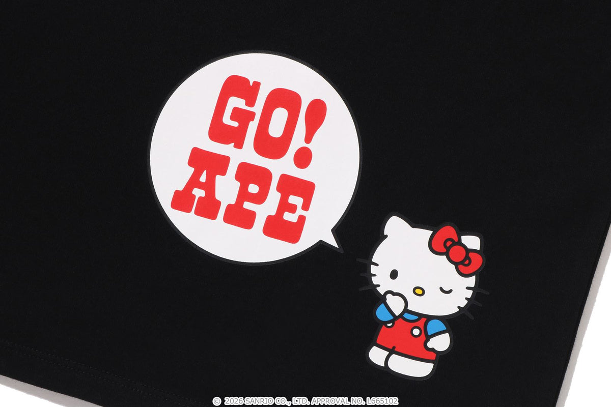 BAPE X HELLO KITTY COLLEGE MINI TEE LADIES