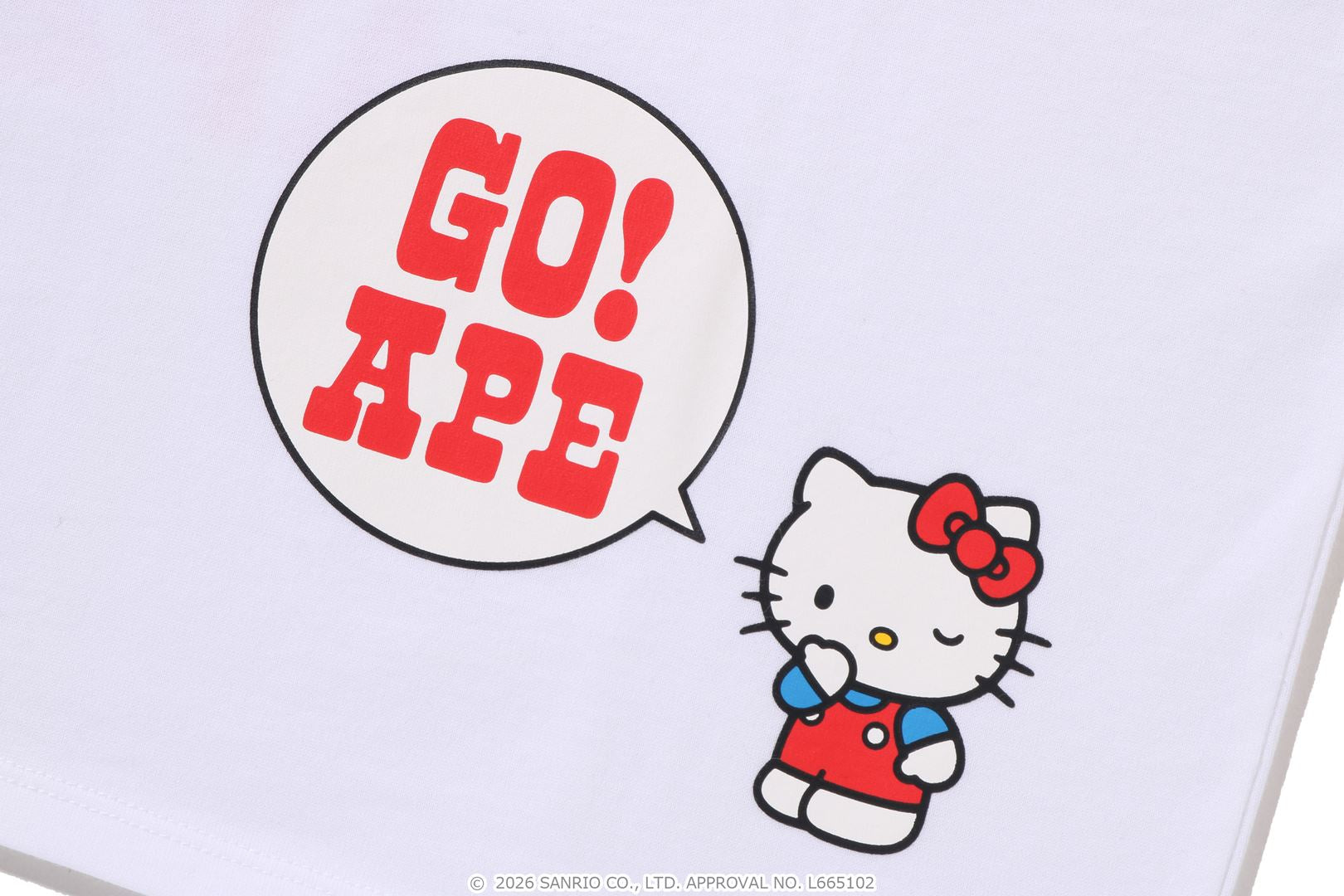 A BATHING APE® BAPE X Hello Kitty College Mini Tee | Bape official