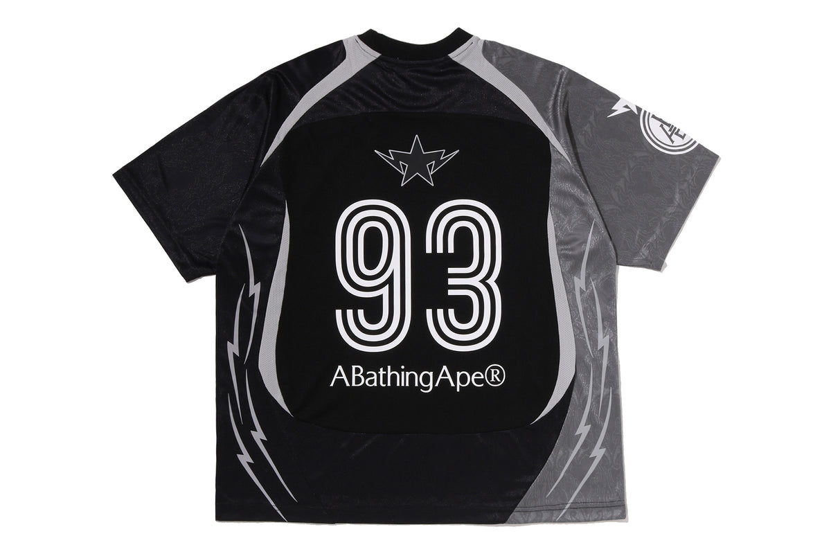 APA FRAME PATTERN MULTI LOGO RELAXED FIT FOOTBALL JERSEY