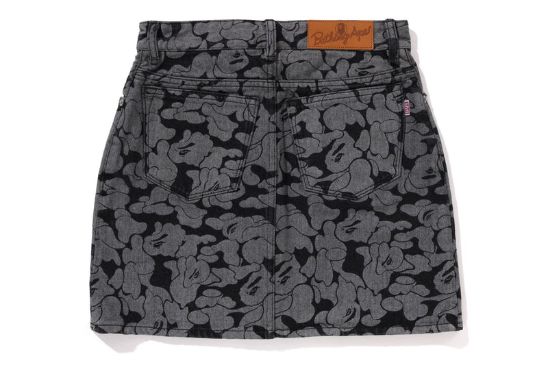 SOLID CAMO 12OZ DENIM SKIRT