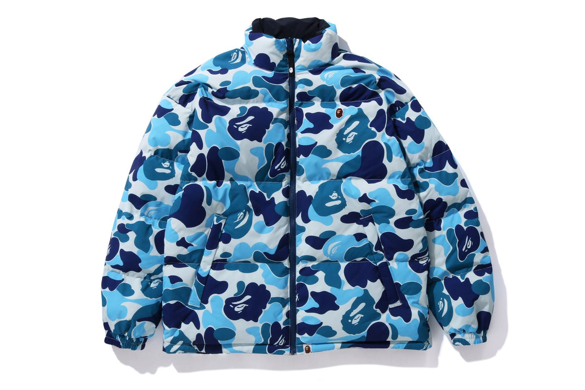 A BATHING APE® ABC Camo Reversible Down Jacket Bape official