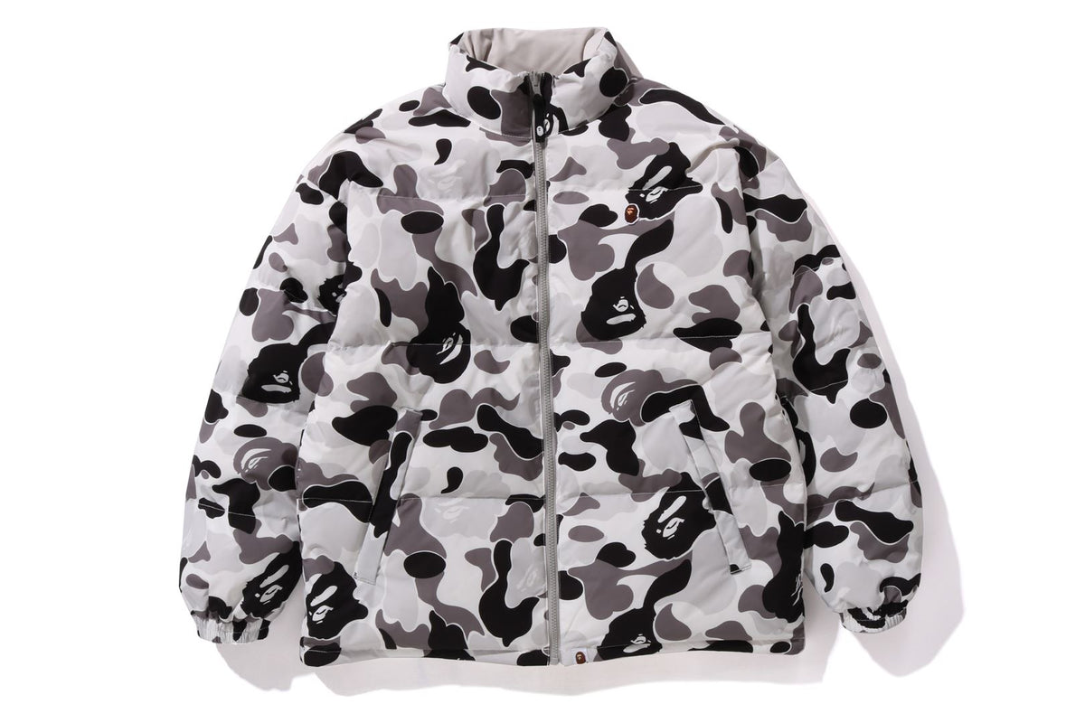 A BATHING APE® ABC Camo Reversible Down Jacket Bape official