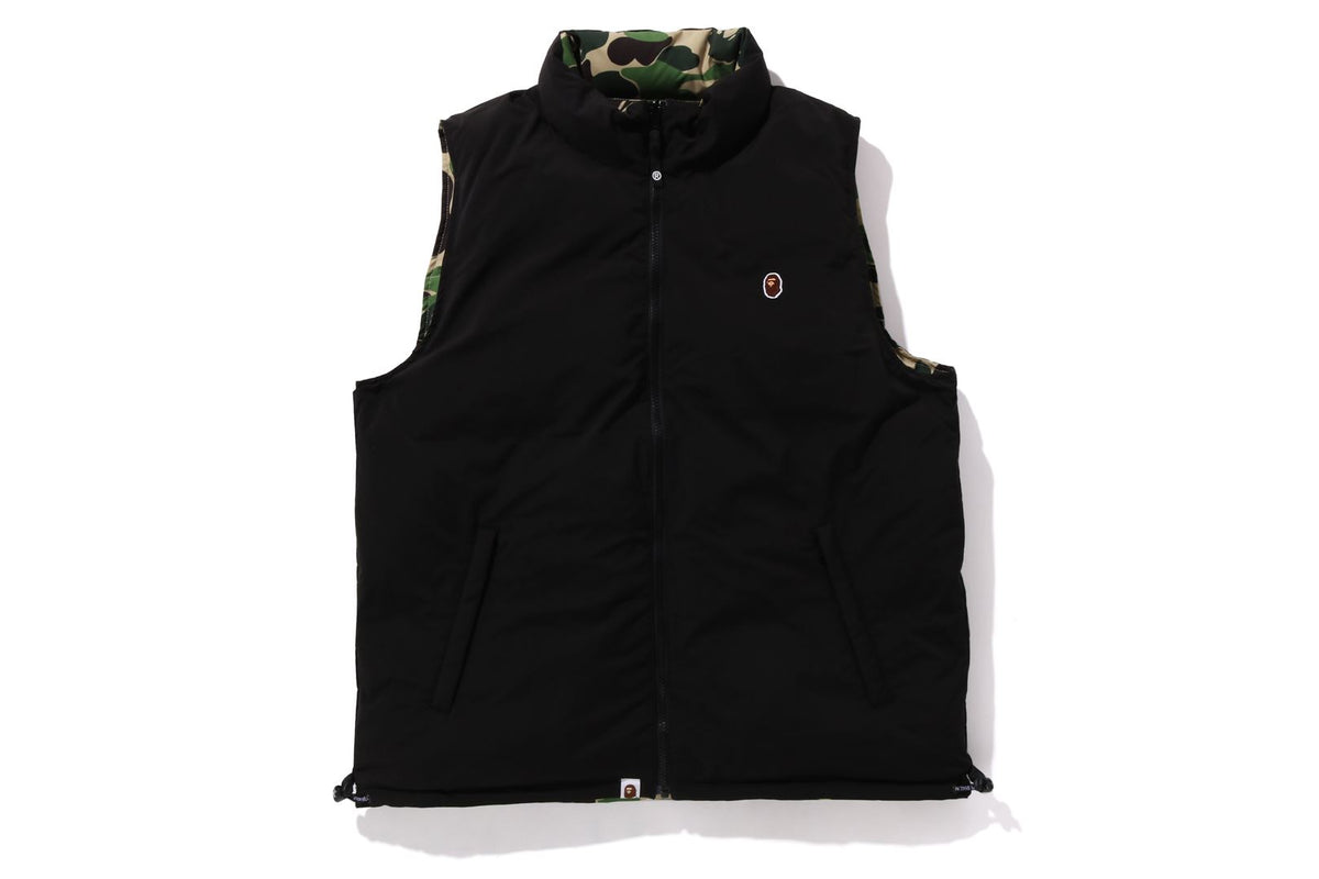 A BATHING APE® ABC Camo Reversible Down Vest Bape official
