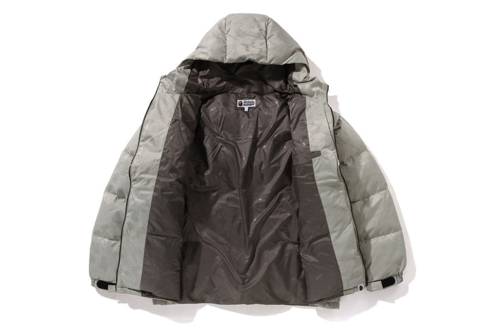 SOLID CAMO JACQUARD DOWN JACKET