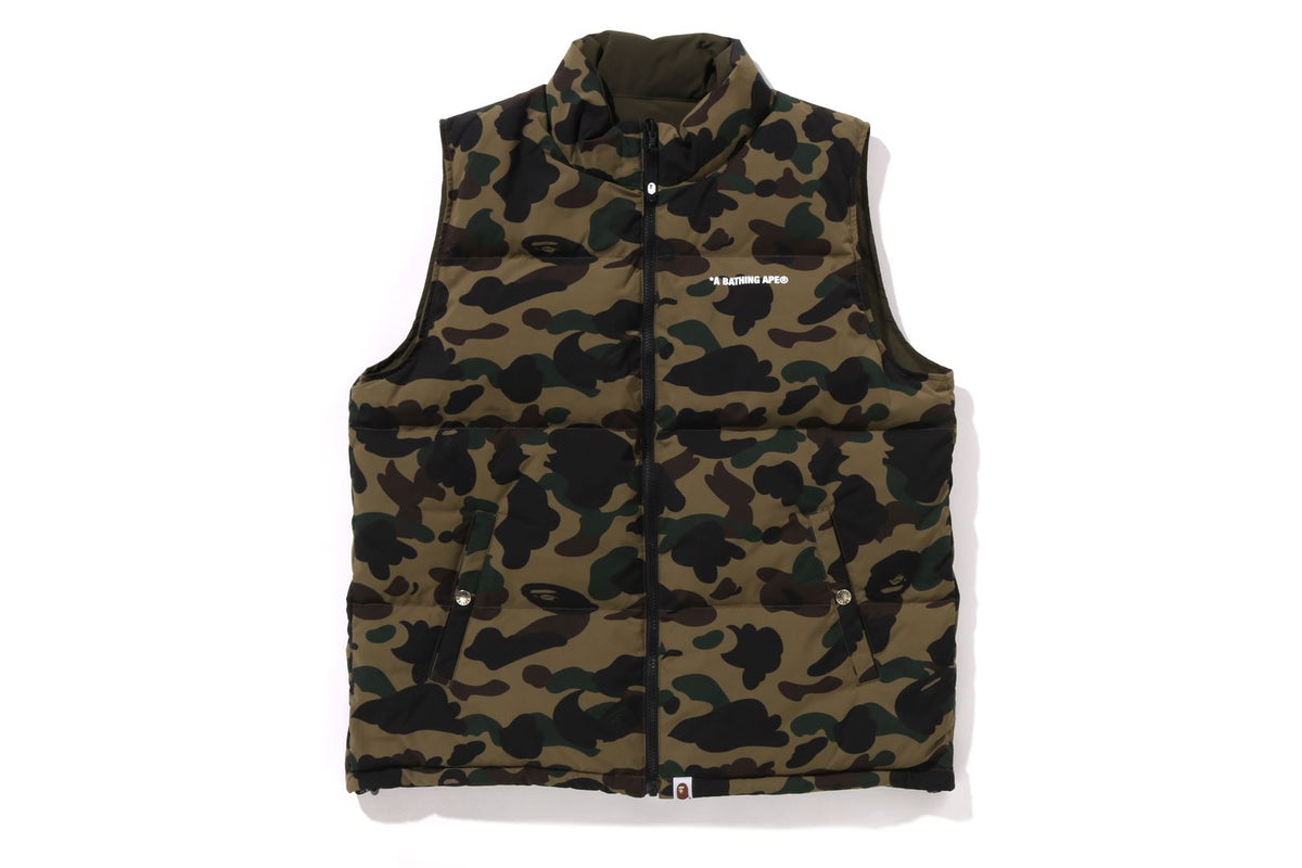 1ST CAMO REVERSIBLE DOWN VEST