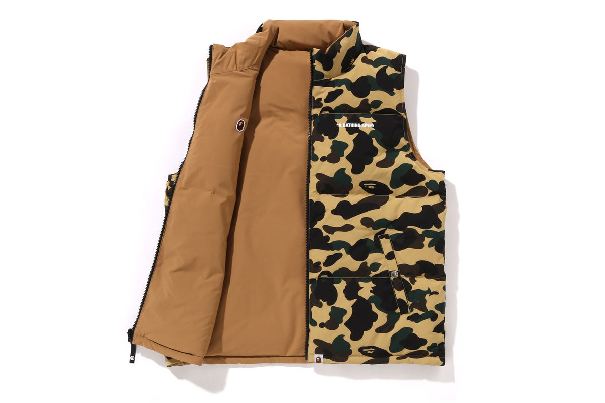 1ST CAMO REVERSIBLE DOWN VEST