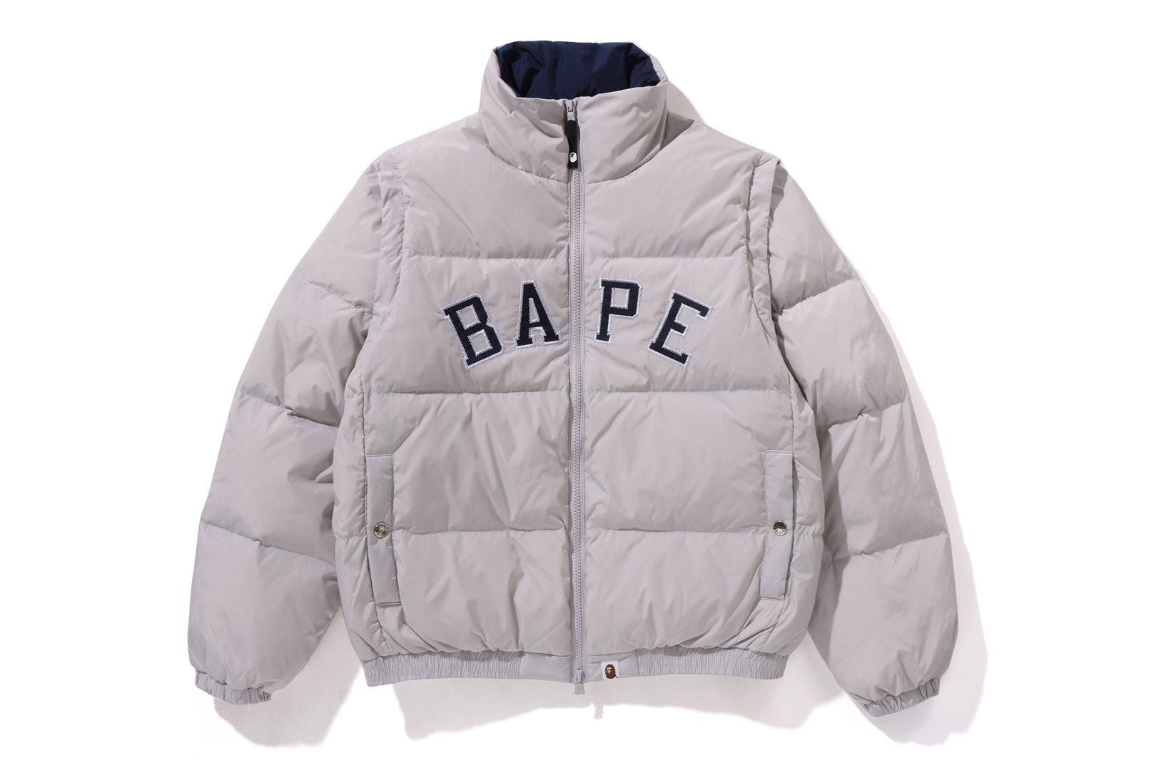 A BATHING APE® Detachable Sleeves Down Jacket | Bape official