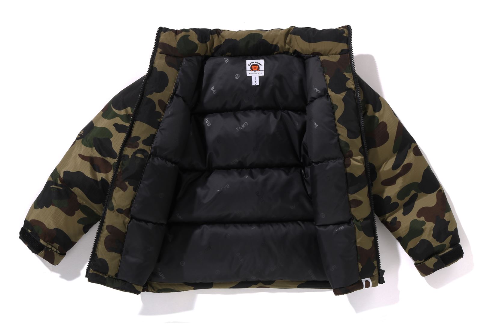 A BATHING APE® Kids 1st Camo Down Jacket | Bape official website