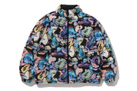 ART CAMO REVERSIBLE DOWN JACKET