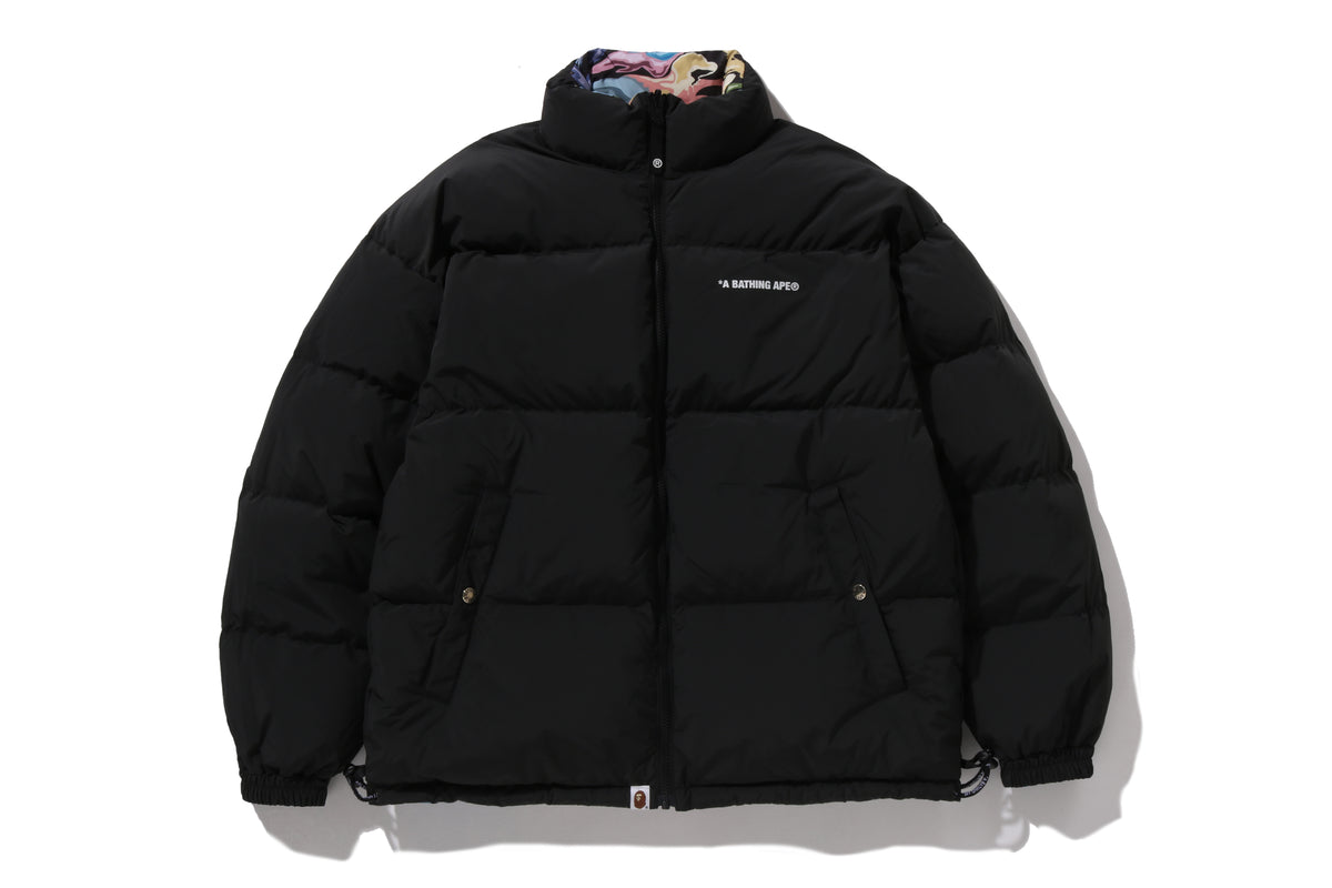 ART CAMO REVERSIBLE DOWN JACKET