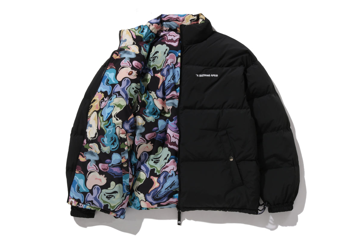 ART CAMO REVERSIBLE DOWN JACKET