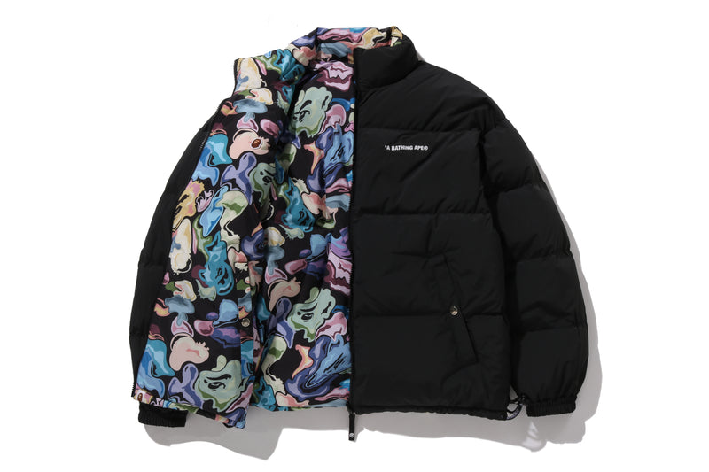 ART CAMO REVERSIBLE DOWN JACKET