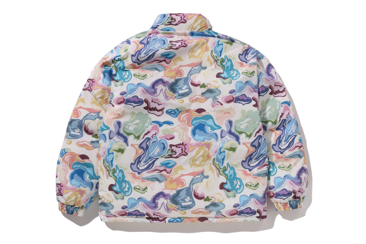 ART CAMO REVERSIBLE DOWN JACKET
