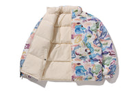 ART CAMO REVERSIBLE DOWN JACKET