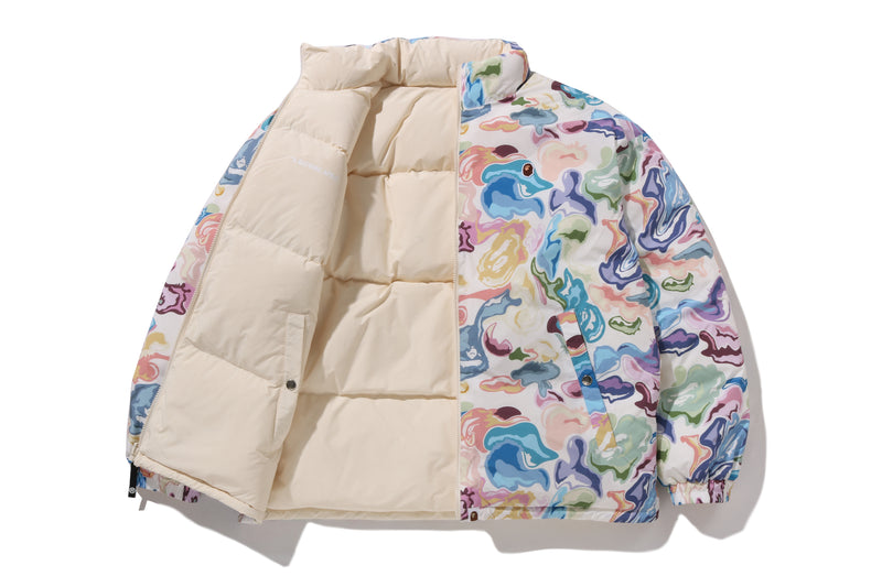 ART CAMO REVERSIBLE DOWN JACKET