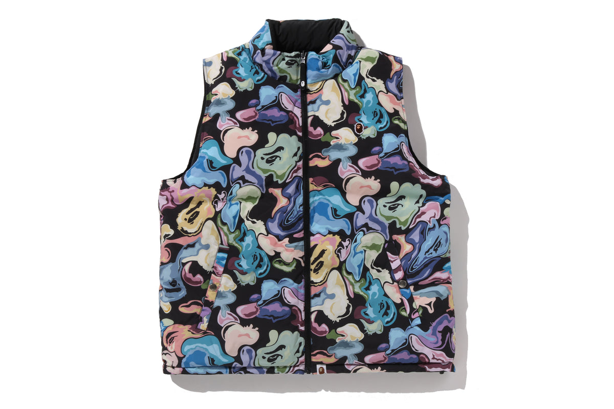 ART CAMO REVERSIBLE DOWN VEST