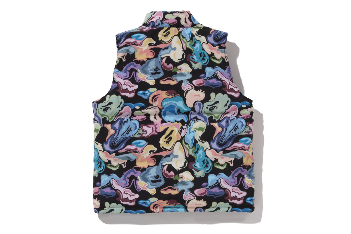 ART CAMO REVERSIBLE DOWN VEST