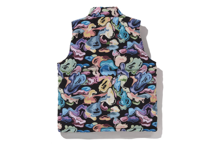 ART CAMO REVERSIBLE DOWN VEST