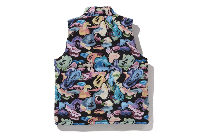 ART CAMO REVERSIBLE DOWN VEST
