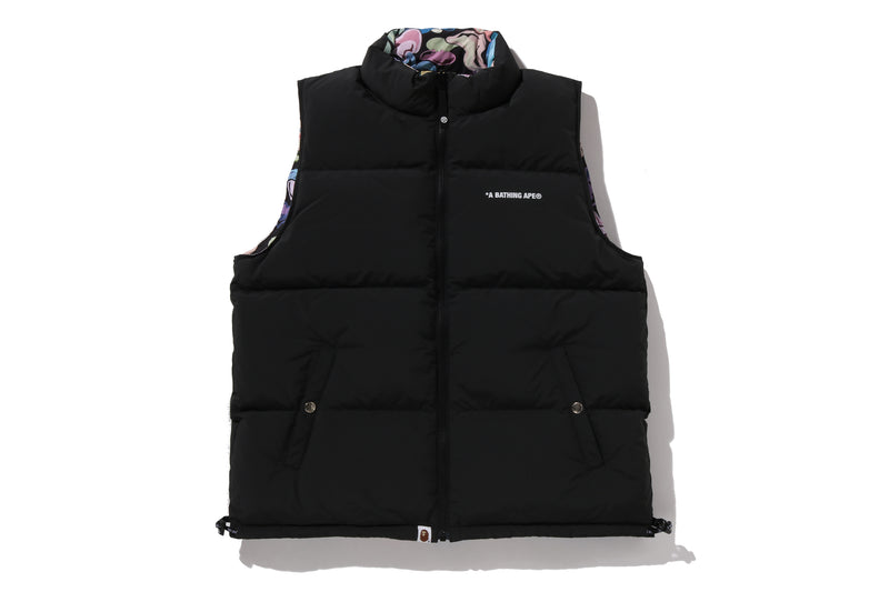 ART CAMO REVERSIBLE DOWN VEST