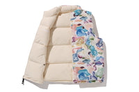 ART CAMO REVERSIBLE DOWN VEST