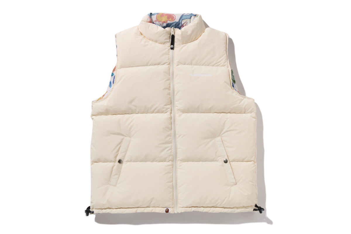 ART CAMO REVERSIBLE DOWN VEST
