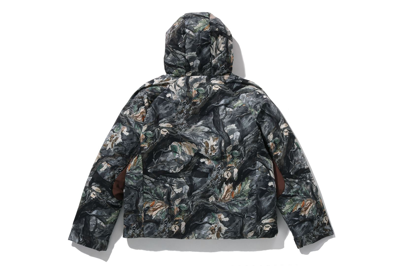 A BATHING APE® Tree Edge Camo Metal Logo Down Jacket | Bape