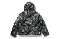 TREE EDGE CAMO METAL LOGO DOWN JACKET