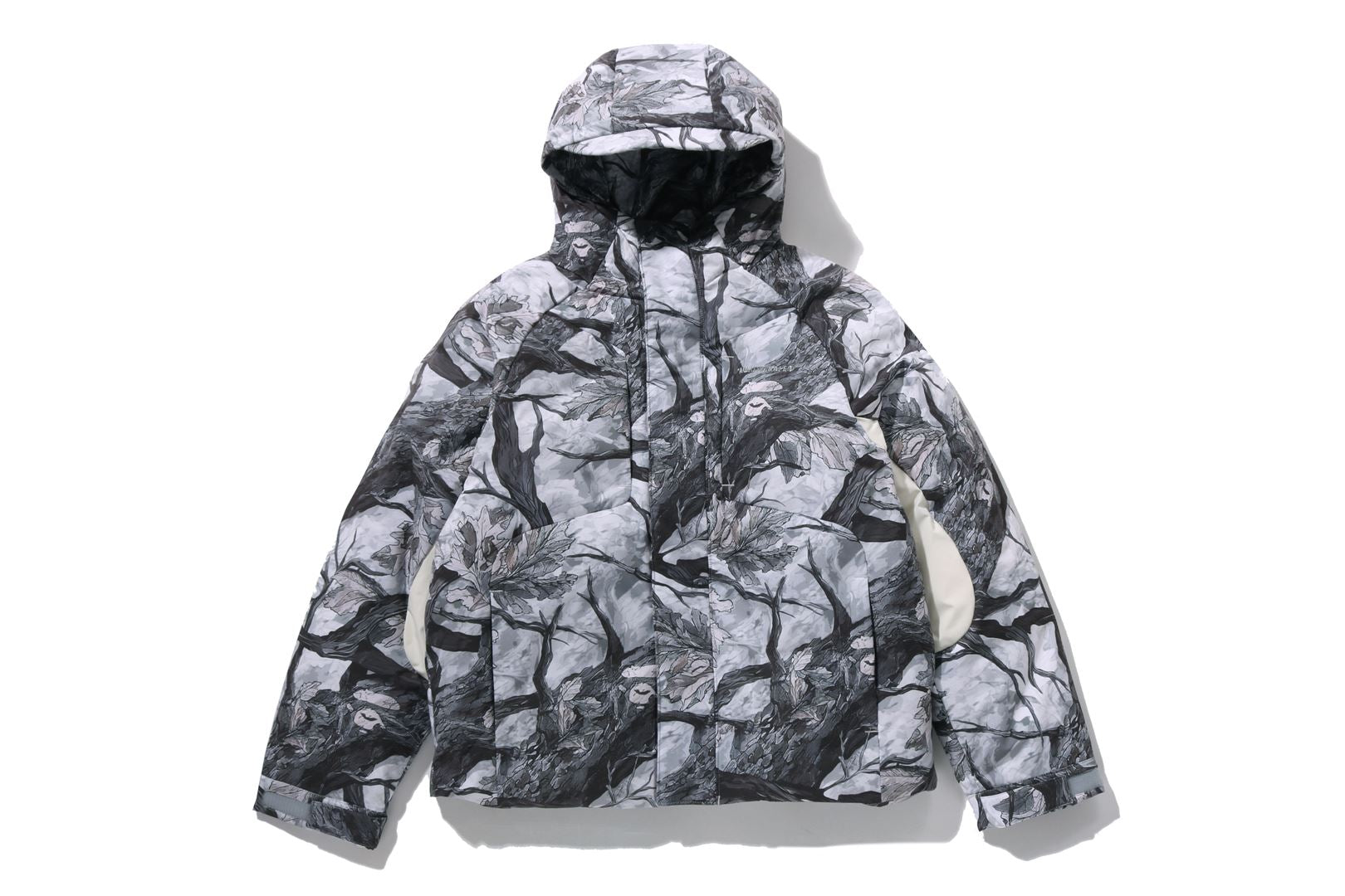A BATHING APE® Tree Edge Camo Metal Logo Down Jacket | Bape