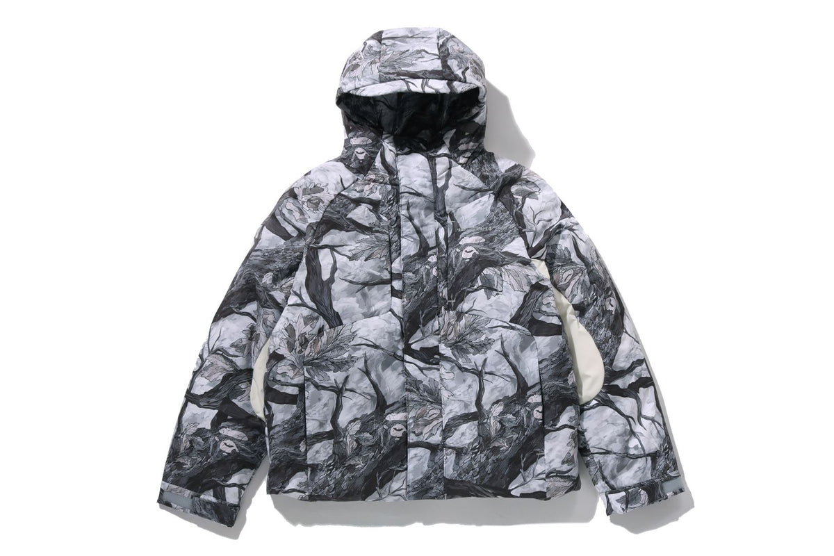 TREE EDGE CAMO METAL LOGO DOWN JACKET