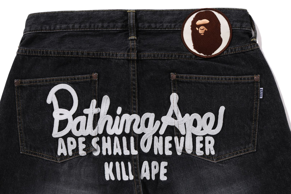 BAPE CHAMPION DENIM PANTS – uk.bape.com BAPE CHAMPION DENIM PANTS – uk.bape.com