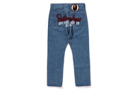 BAPE CHAMPION REGULAR FIT DENIM PANTS