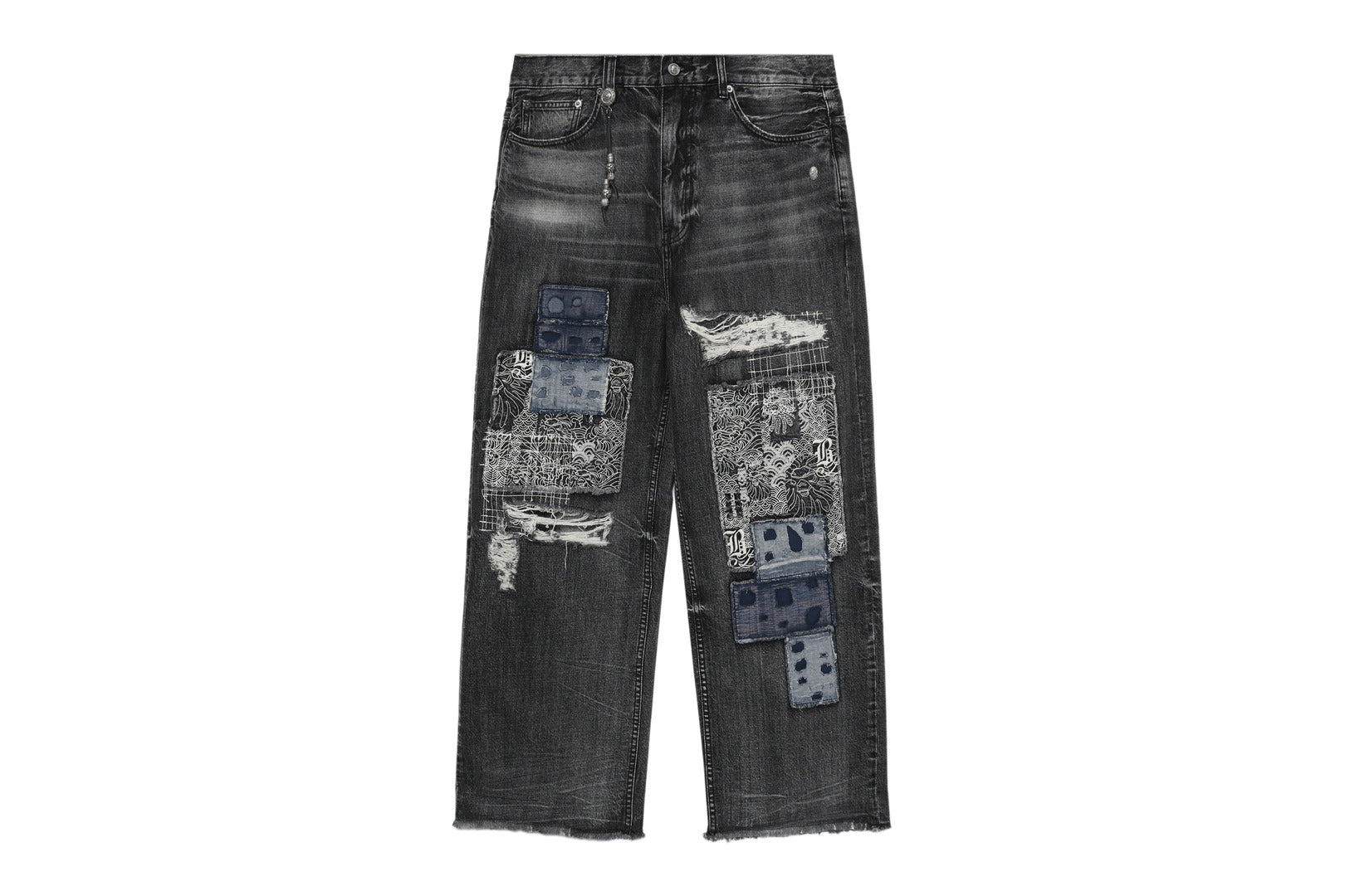 BAPE BLACK Patchwork jeans Bape official website –