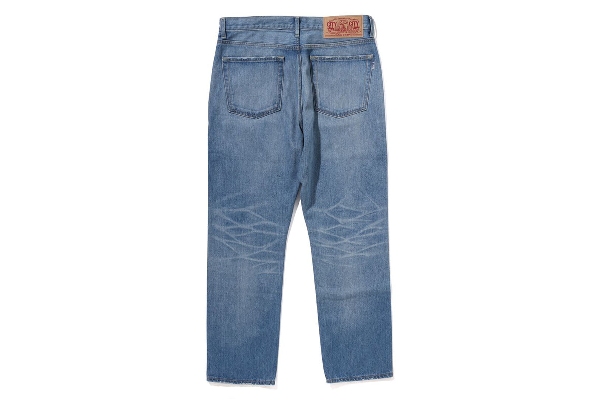 TWIN STA RELAXED FIT 13OZ DENIM PANTS