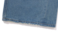 STONE WASHED DENIM PANTS LADIES