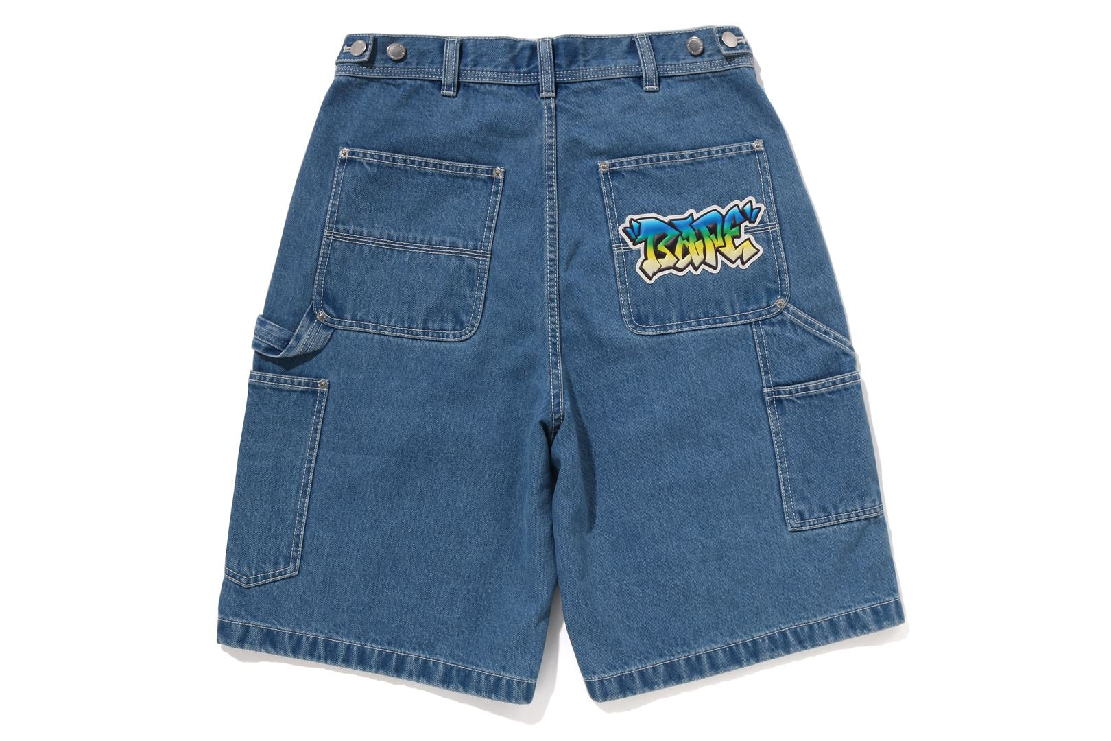 PATCH DENIM WORK SHORTS – uk.bape.com