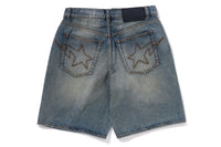 TWIN STA 13OZ DENIM LOOSE FIT SHORTS