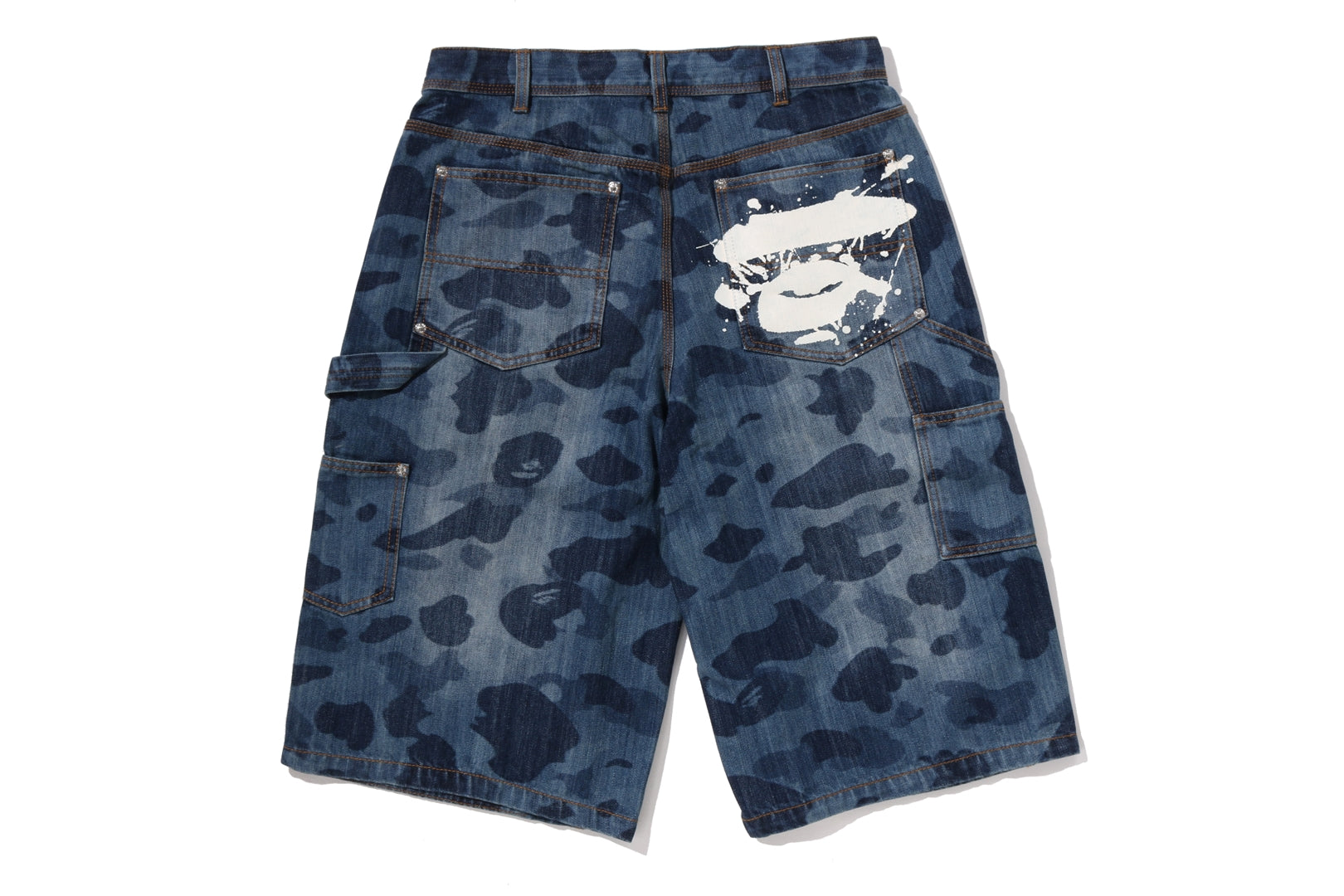 パンツ Bape denim shorts M A BATHING APE® 1st Camo Double Knee 13 Oz Relaxed Fit Denim Shorts