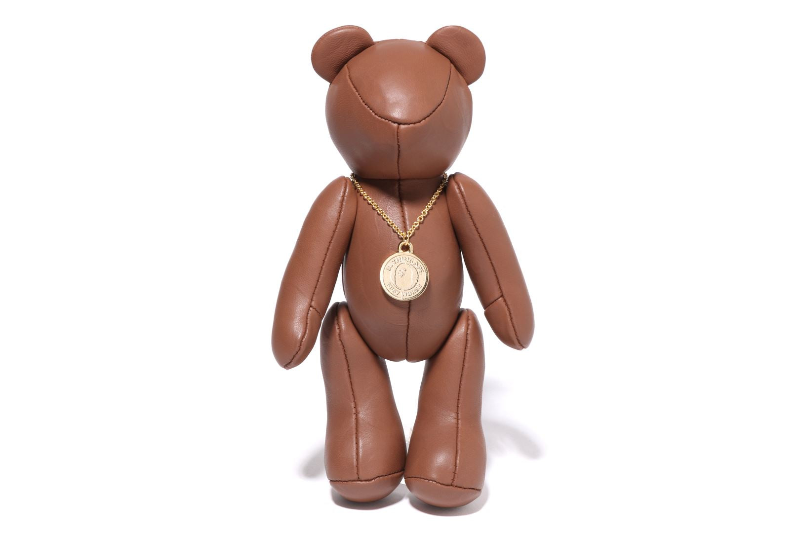 A BATHING APE® Solid Camo Leather Bear Plush Doll 25cm | Bape