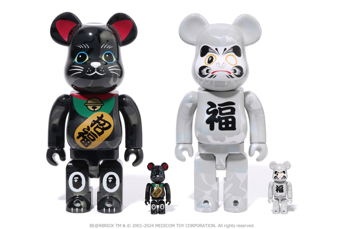 BE@RBRICK MANEKINEKO DARUMA 100% & 400%